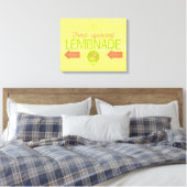 limonade, gevarieerd canvas afdruk (Insitu (Slaapkamer))