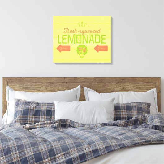limonade, gevarieerd canvas afdruk (Insitu (Slaapkamer))