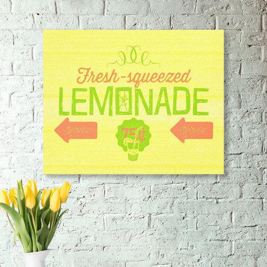 limonade, gevarieerd canvas afdruk