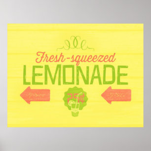 limonade, gevarieerd poster