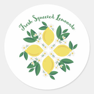 limonade, gevarieerd ronde sticker