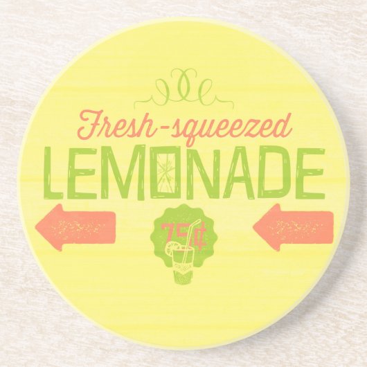 limonade, gevarieerd zandsteen onderzetter (Voorkant)