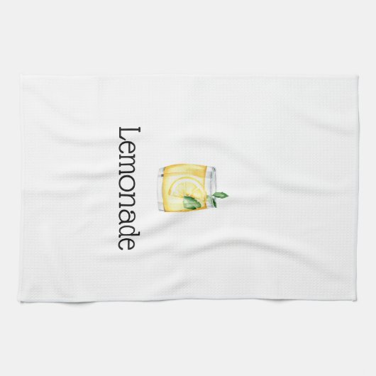 limonade in glas theedoek (Horizontaal)