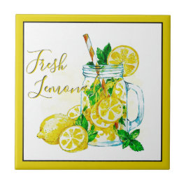 Limonade keramische tegel tegeltje