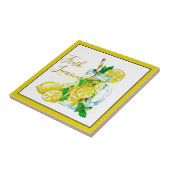 Limonade keramische tegel tegeltje (Zijkant)