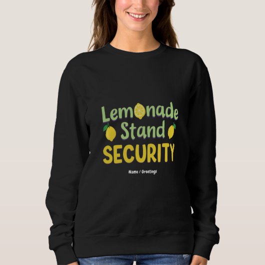 Limonade Kraam Beveiliging Grappig Zomer Citrus CE Trui (Voorkant)