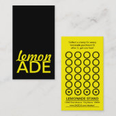 limonade leestekaart klantenkaartje (Voorkant / Achterkant)