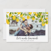 Limonade Maken Wijzig de Datum Foto Kaart (Voorkant)