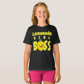 limonade meisje baas limonade stand baas limonade t-shirt (Voorkant volledig)