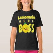 limonade meisje baas limonade stand baas limonade t-shirt (Voorkant)