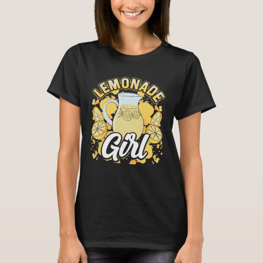 limonade meisje limonade stand baas t-shirt (Voorkant)