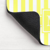Limonade Modern Stripe met monogram Muismat (Hoek)
