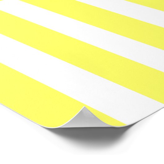 Limonade Modern Stripe met monogram Poster (Hoek)