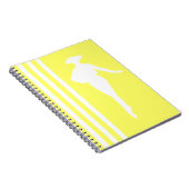 Limonade moderne stripes met Mode Silhouette Notitieboek (Rechterzijde)