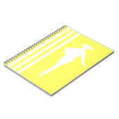 Limonade moderne stripes met Mode Silhouette Notitieboek (Linkerzijde)