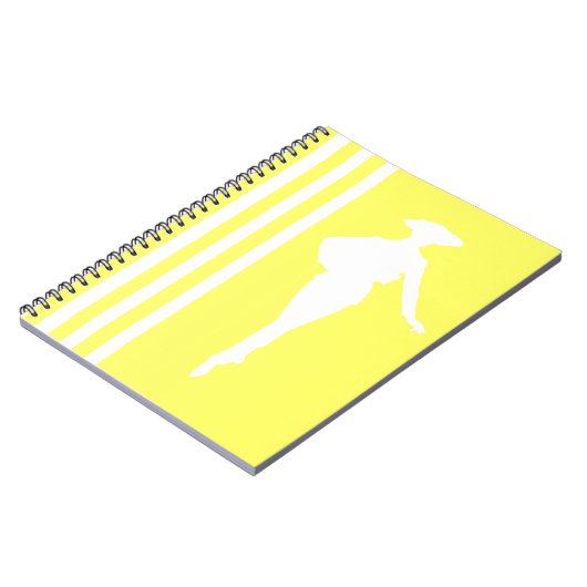 Limonade moderne stripes met Mode Silhouette Notitieboek (Linkerzijde)