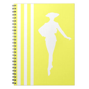 Limonade moderne stripes met Mode Silhouette Notitieboek