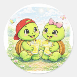 Limonade Pauze Ronde Sticker