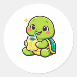 Limonade Pauze Ronde Sticker