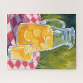 Limonade Picknick | Citroenen Fruit Geschilderd Legpuzzel (Horizontaal)