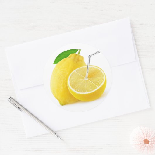 limonade ronde sticker (Envelop)