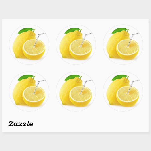 limonade ronde sticker (Vel)