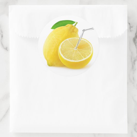 limonade ronde sticker (Tas)