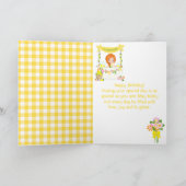 limonade rood haar meisje gelukkig verjaardag kaart (Binnen)