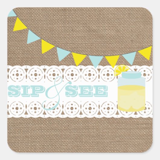 limonade sip en zie baby boy Sticker (Voorkant)