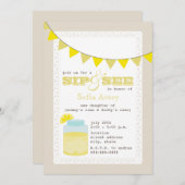 limonade Sip en zie uitnodiging (Voorkant / Achterkant)