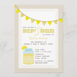 limonade Sip en zie uitnodiging