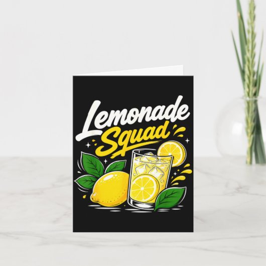 Limonade squad zomer citroendrank liefhebber beman kaart (Voorkant)