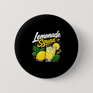 Limonade squad zomer citroendrank liefhebber beman ronde button 5,7 cm