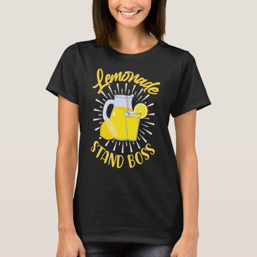 limonade stand boss limonade overwinning kinderen t-shirt (Voorkant)