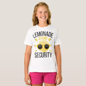limonade stand security voor kinderen Summer Party T-shirt (Voorkant volledig)