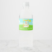limonade stand verjaardag blond haar jongen waterfles etiket (Voorkant)