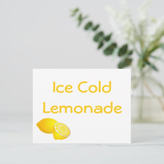 limonade standaard briefkaart (Staand voorkant)