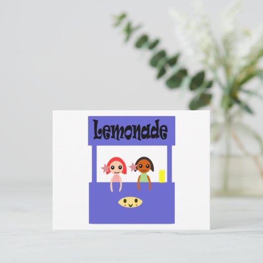 limonade standaard briefkaart (Staand voorkant)