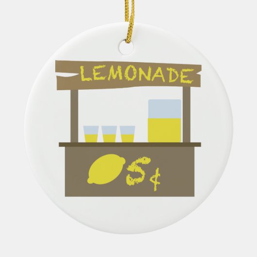 limonade standaard keramisch ornament (Voorkant)