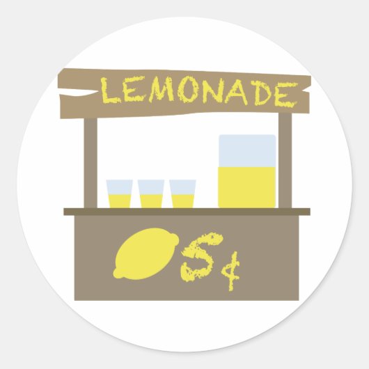limonade standaard ronde sticker (Voorkant)