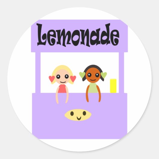 limonade standaard ronde sticker (Voorkant)