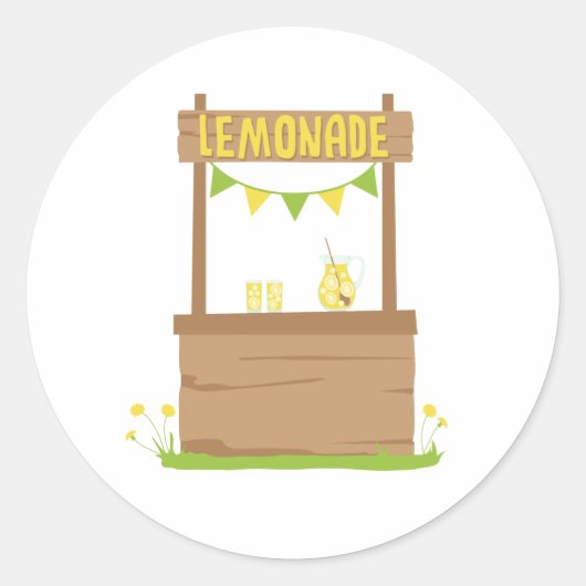 limonade standaard ronde sticker (Voorkant)