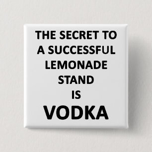 limonade standaard vierkante button 5,1 cm