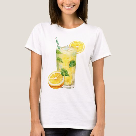 Limonade T-shirt – Leuke zomerdrank grafische tee (Voorkant)