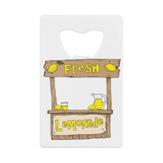 limonade-teken creditkaart flessenopener