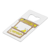 limonade-teken creditkaart flessenopener (Achterkant Gekanteld)