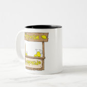 limonade-teken tweekleurige koffiemok (Voorkant links)