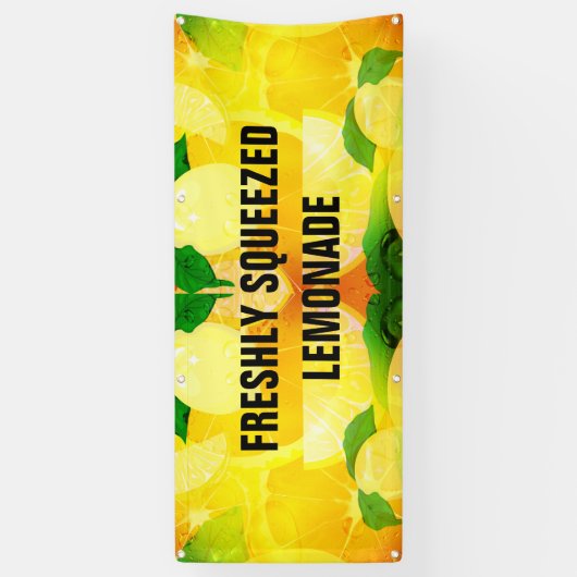 limonade vers ingedrukt spandoek (Verticaal)