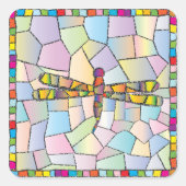 limonade vierkante sticker (Voorkant)