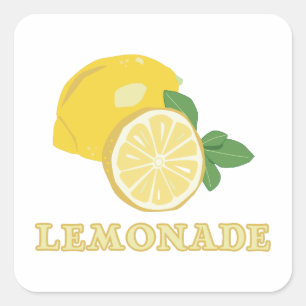 limonade vierkante sticker